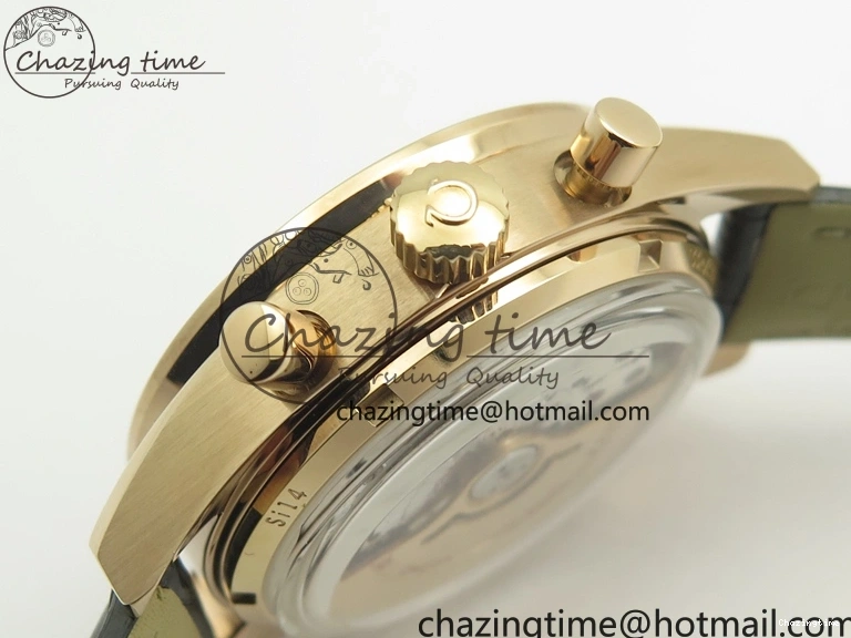 0223 Speedmaster ’57 Co-Axial RG OMF 1:1 Best Edition Black Dial On Leather Strap A9300 (Free Leather Strap) Resilient 8064